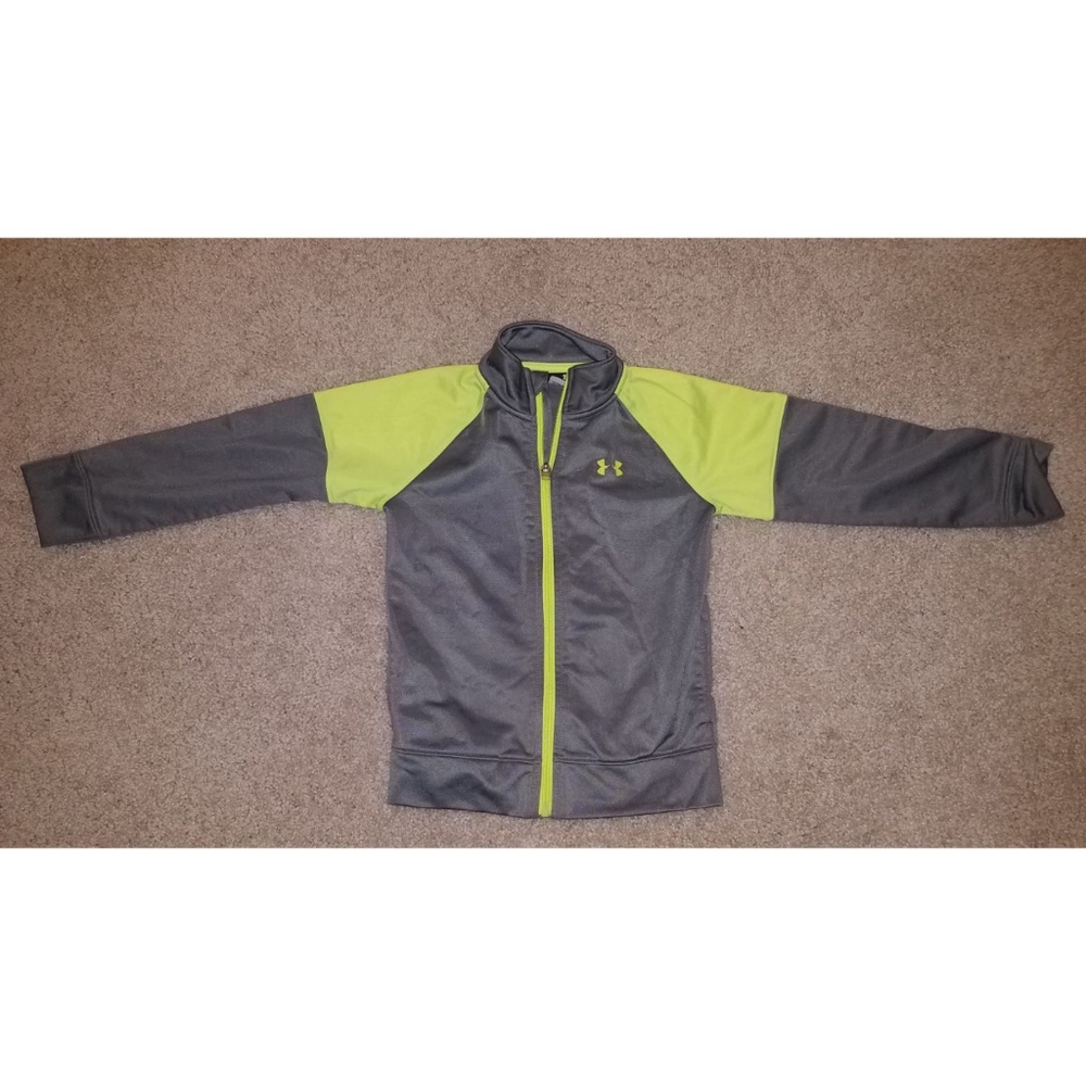 (2) Under Armour Sweatshirts 3T&4T Yellow & Orange - Picture 4 of 5